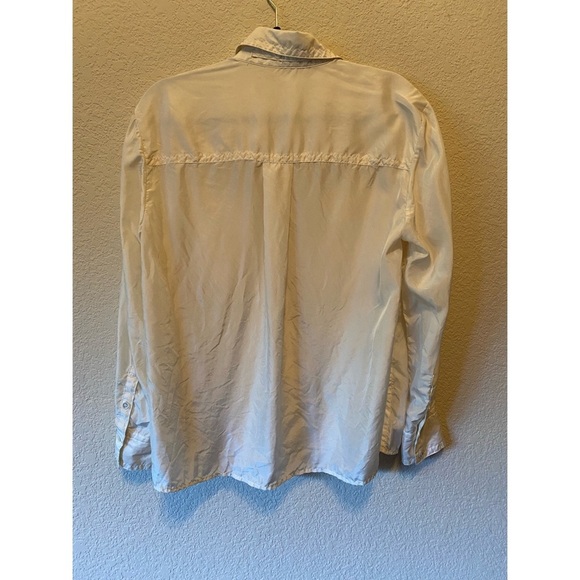 Banana Republic Women’s Cream 100% Silk Button-Up Blouse - Picture 4 of 5